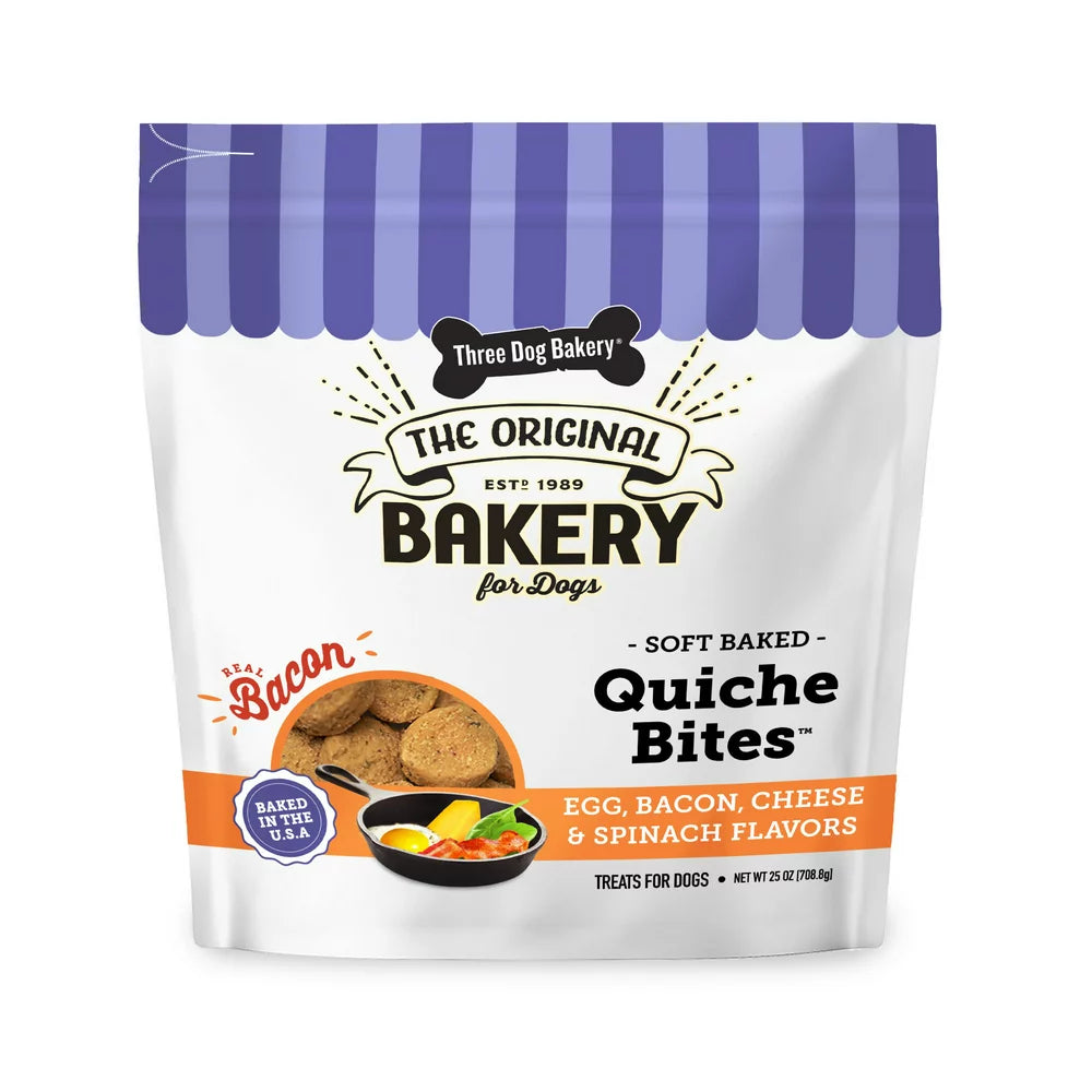 Soft-Baked Quiche Bites Dog Treats, 25 Oz.