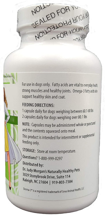 Omega3 Fatty Acid Fish Oil Softgels Supplement for Dogs and Cats (Large)