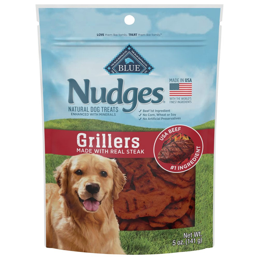 Nudges Grillers Natural Dog Treats Steak Bag