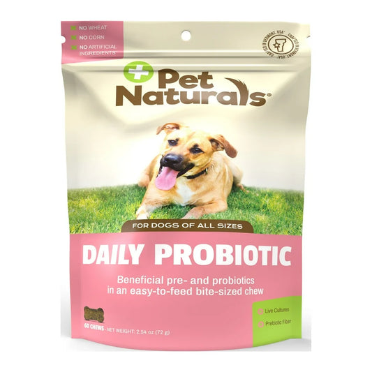 Daily Probiotic Chew, Digestive Support for Dogs, Duck Flavor, 60 Count