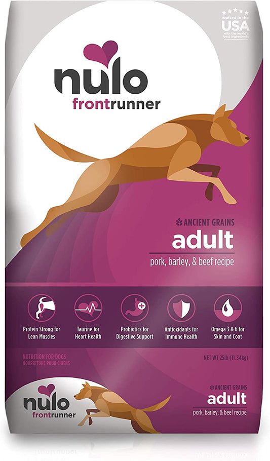 Frontrunner All Breed Adult Dry Dog Food, Premium All Natural Dog Kibble, Made with Ancient Grains Promote Fullness with Healthy Digestive Aid BC30 Probiotic & Antioxidants for Immune Health