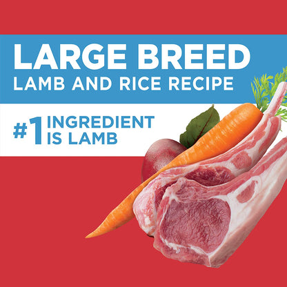 Large Breed Adult Dry Dog Food Lamb & Rice Recipe, 15 Lb. Bag