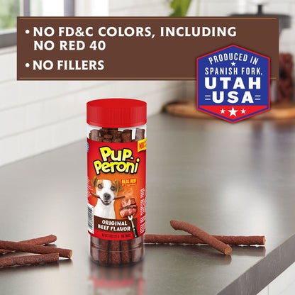 Original Beef Flavor Dog Treats, 7.8Oz Canister