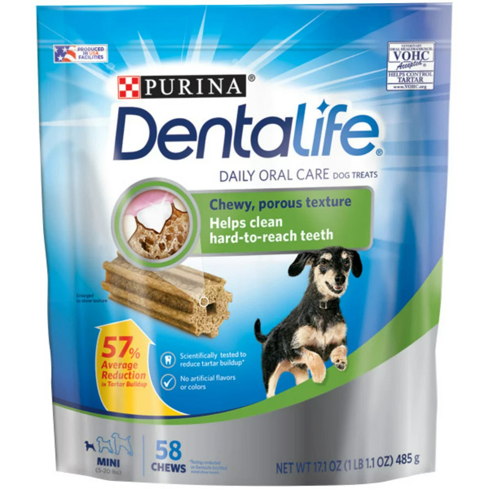 Purina  Chicken Dental Treats for Dogs, 58 CT Pouch