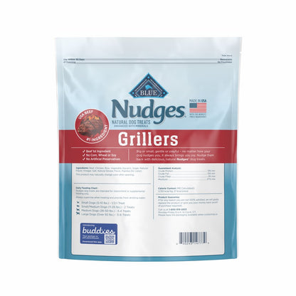 Nudges Grillers Natural Dog Treats Steak Bag