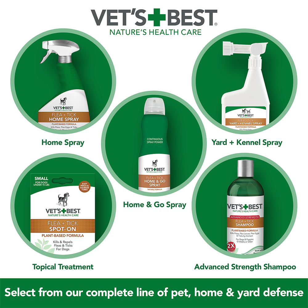 Vets Best Flea and Tick Yard and Kennel Spray 4 X 32OZ