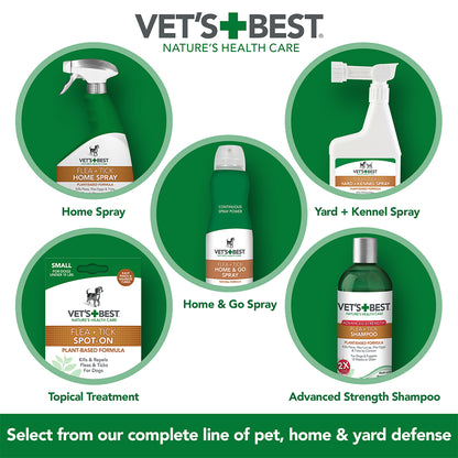 Vets Best Flea and Tick Yard and Kennel Spray 4 X 32OZ