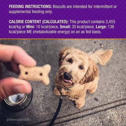 by Wellness Original Mix Natural Dog Treats, Crunchy Oven-Baked Biscuits, Ideal for Training, Large Size, 20 Pound Box