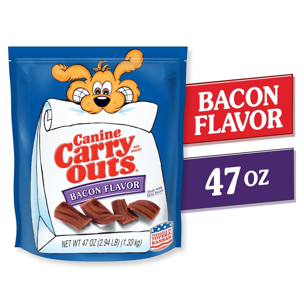 Bacon Flavor Dog Treats, 47Oz Bag