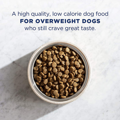 Fat Dogs Low Calorie Dry Dog Food, Chicken Meal, Salmon Meal, Garbanzo Beans, Peas & Oatmeal, 15 Pounds (Packaging May Vary)