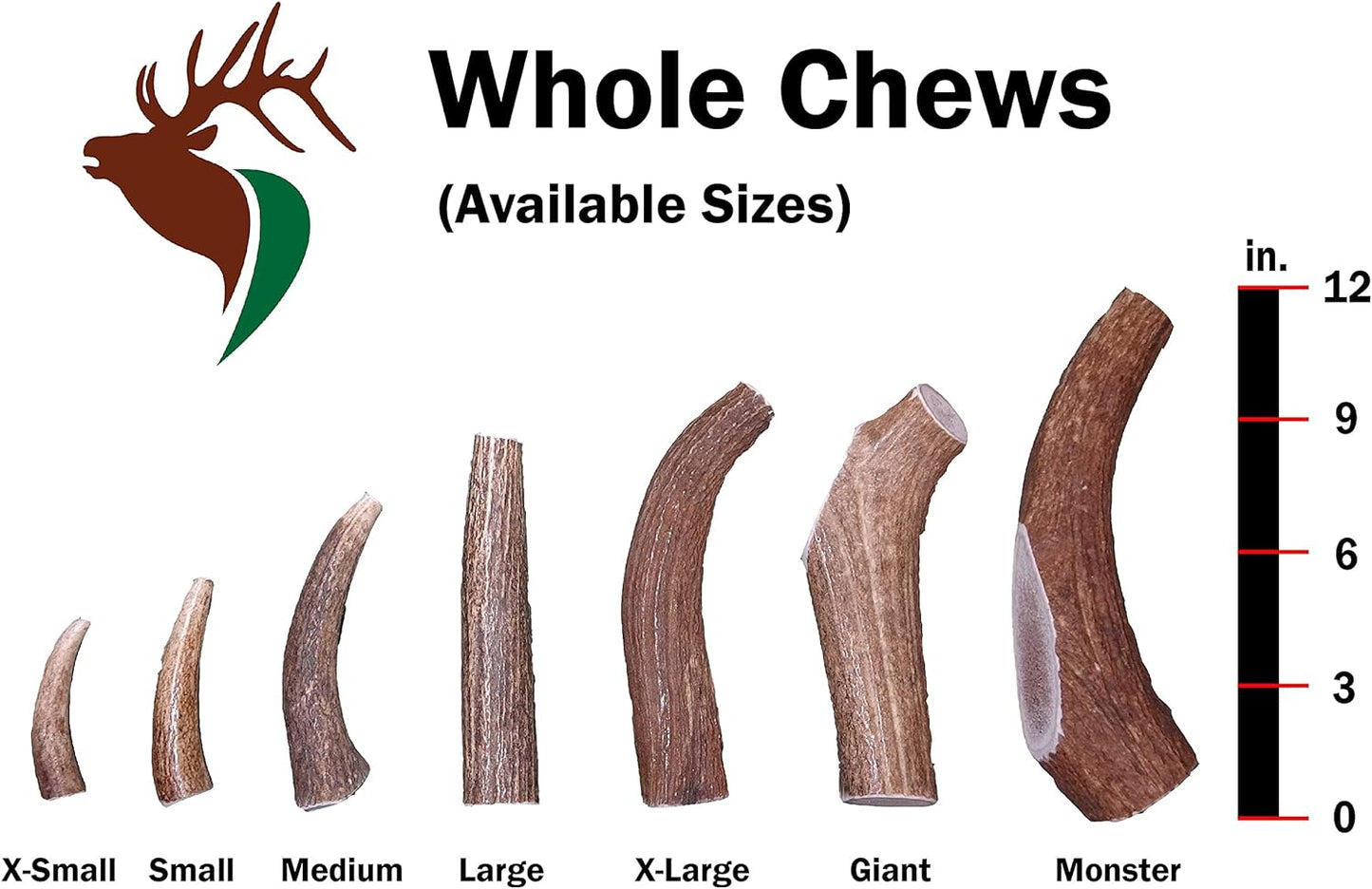 - Giant Whole Single Pack (For 75+ Lb Dogs) Premium Grade Elk Antler for Dogs (1 Piece) Sourced in the USA