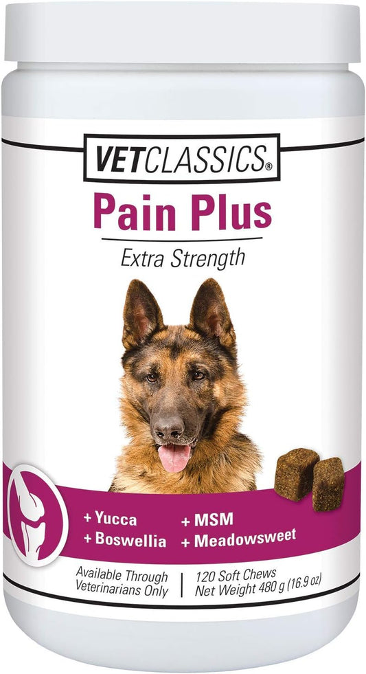 Pain plus Extra Strength Health Supplement for Dogs - 120 Soft Chews