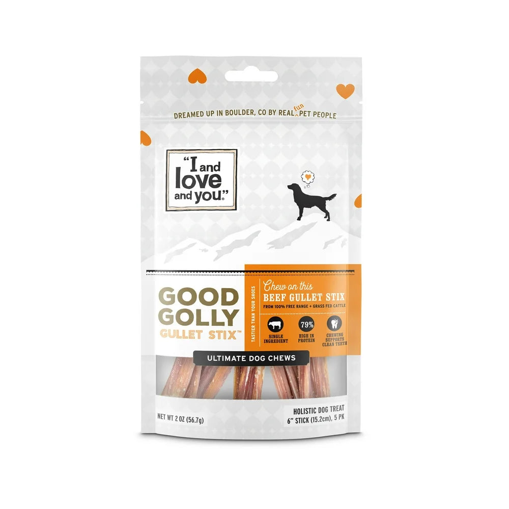 Good Golly Gullet Dog Chews, 2 Oz, 6 Inch