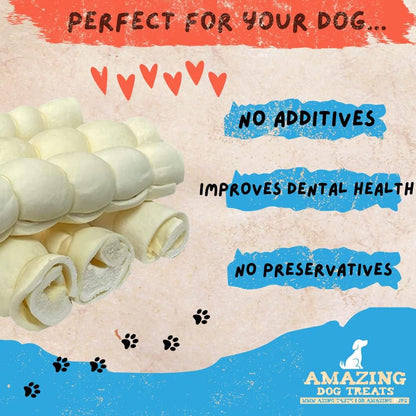 - Beef Cheek Rolls (Mega Thick 5-6" - 8 Pcs) - Safe Rawhide Alternative Dog Chew - Great for Power Chewers - Long Lasting Dog Chew - Retriever Roll for Dogs