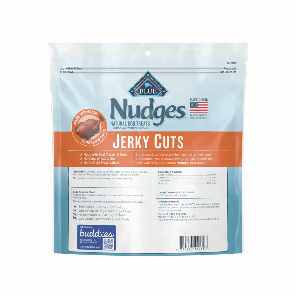 Nudges Jerky Cuts Natural Dog Treats Chicken and Duck