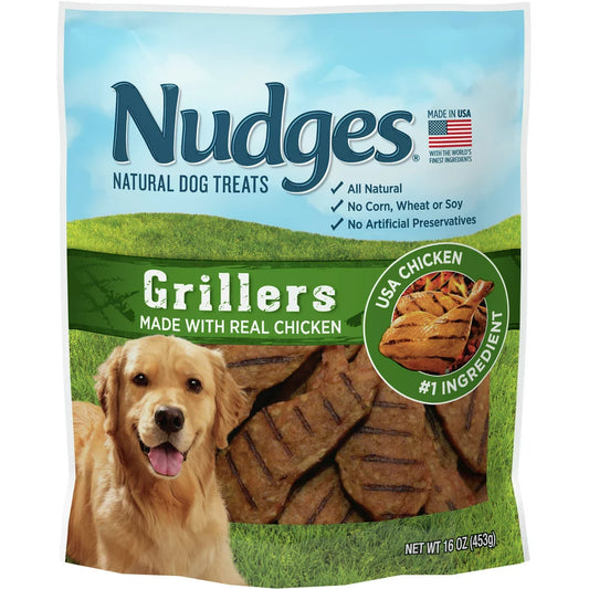 Grillers Natural Dog Treats, Chicken, 16Oz Bag