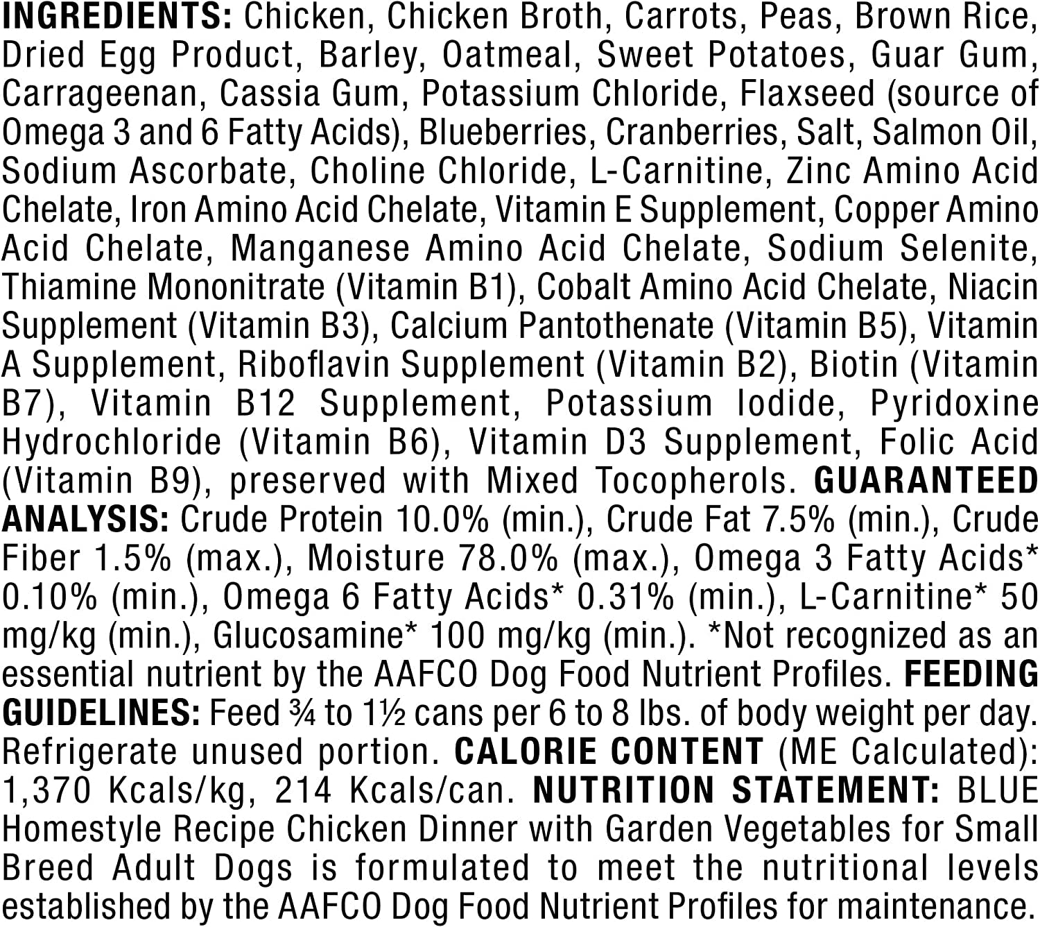 Homestyle Recipe Natural Adult Small Breed Wet Dog Food, Chicken 5.5-Oz Can (Pack of 24)