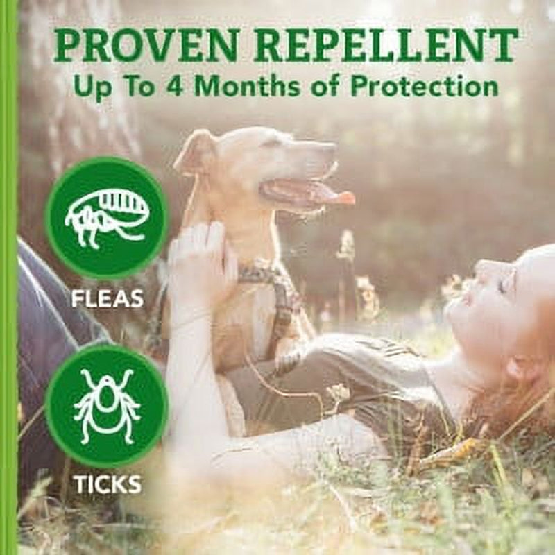 Repellent Flea and Tick Collar for Dogs & Puppies, 4 Month Protection