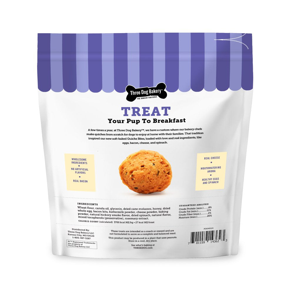 Soft-Baked Quiche Bites Dog Treats, 25 Oz.