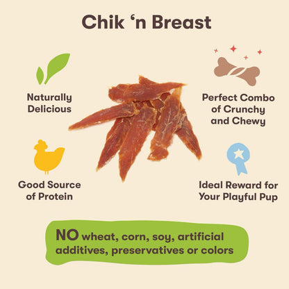 All Natural Chik 'N Breast Dog Treats, 4 Oz