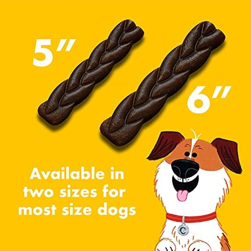 5-Inch Dog Chew Braids, Made in the USA, All Natural Rawhide-Free Highly-Digestible Treats, Chicken Delight - 14 Count