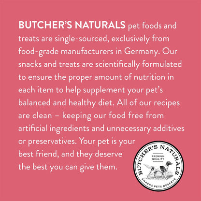 Butcher’S Naturals Dry Pork & Bacon Jerky Treats for Dogs, 16 Oz