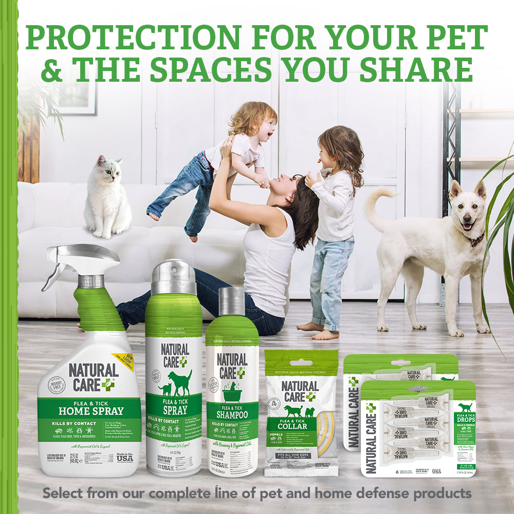 Flea and Tick Spray for Dogs and Cats with Certified Natural Oils, 14 Oz.