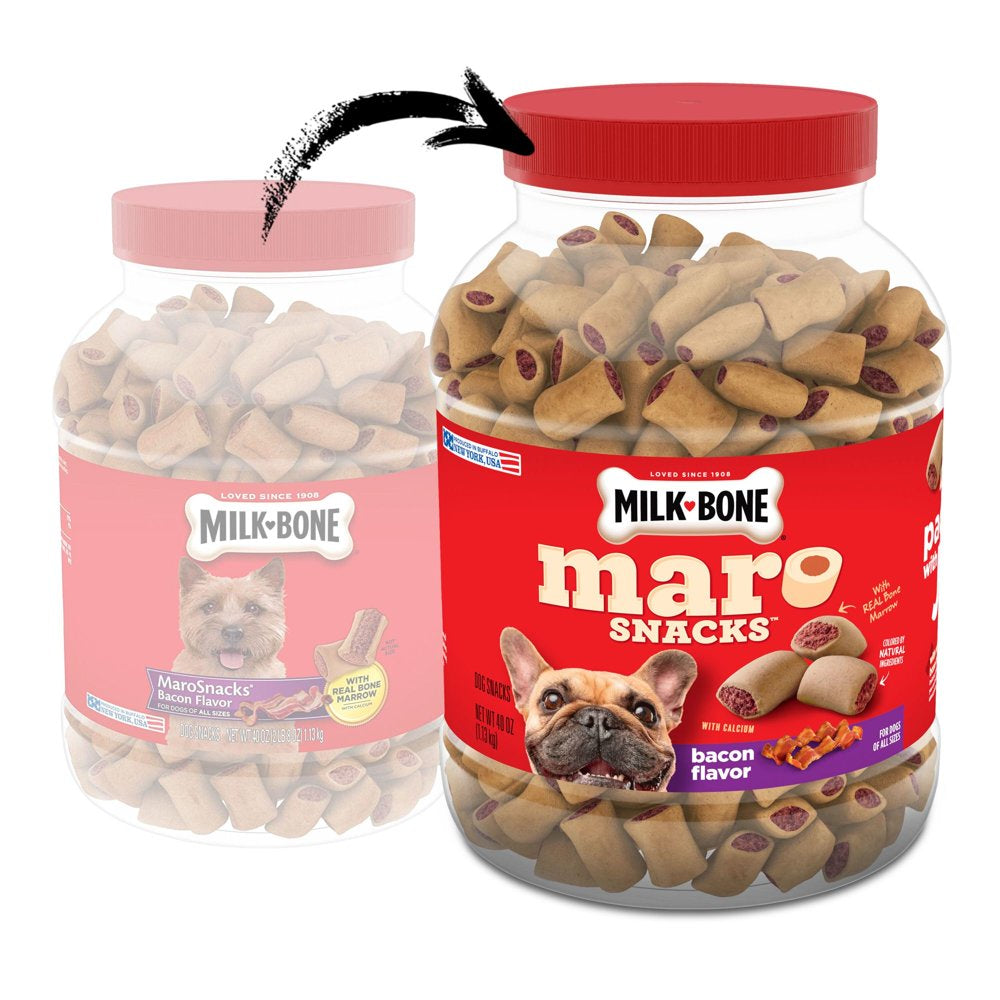 Marosnacks Dog Treats, Bacon Flavor, Small Size, 40-Ounce