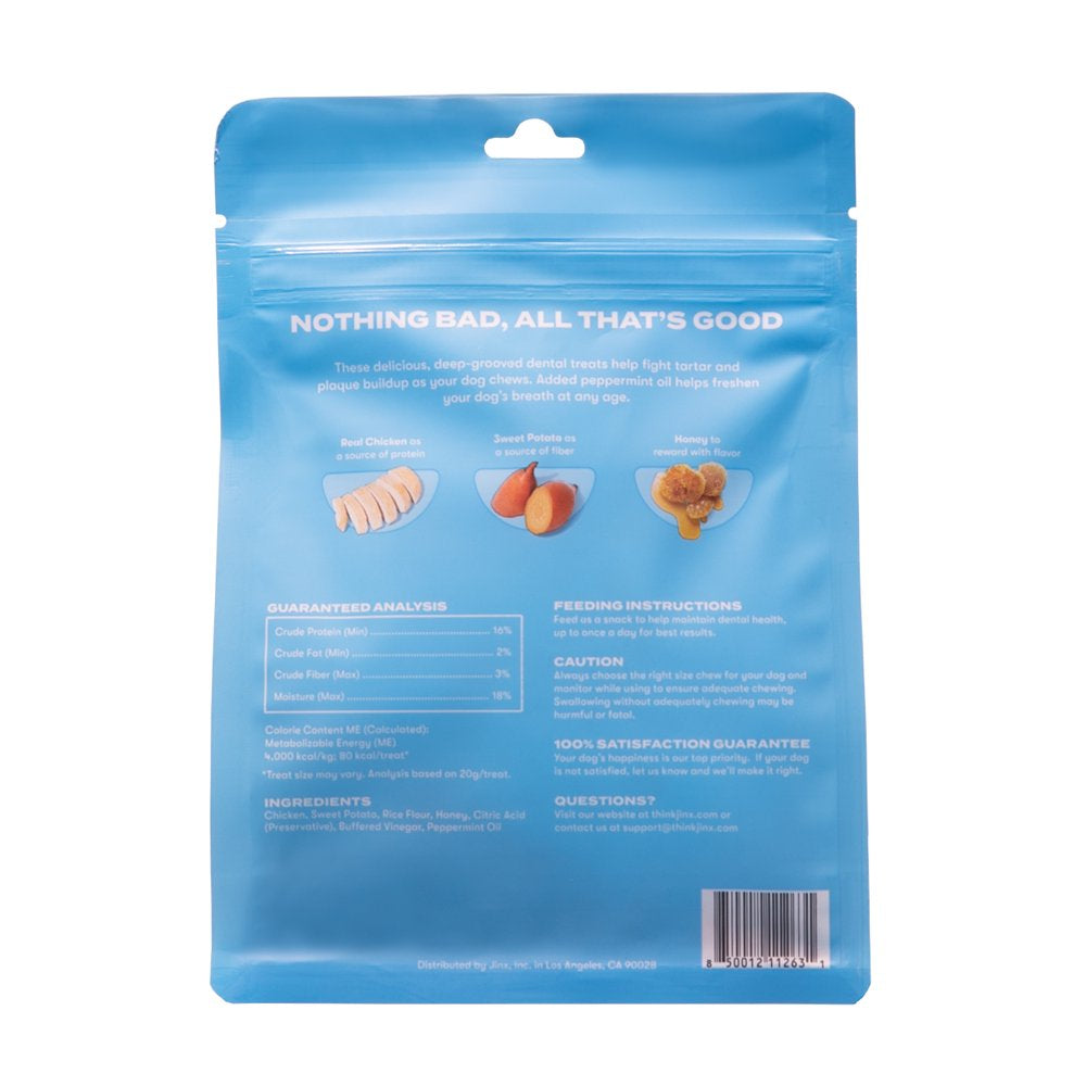 Chicken Flavor Dental Treats for Small Dogs, 8.8 Oz Bag, 13 Treats