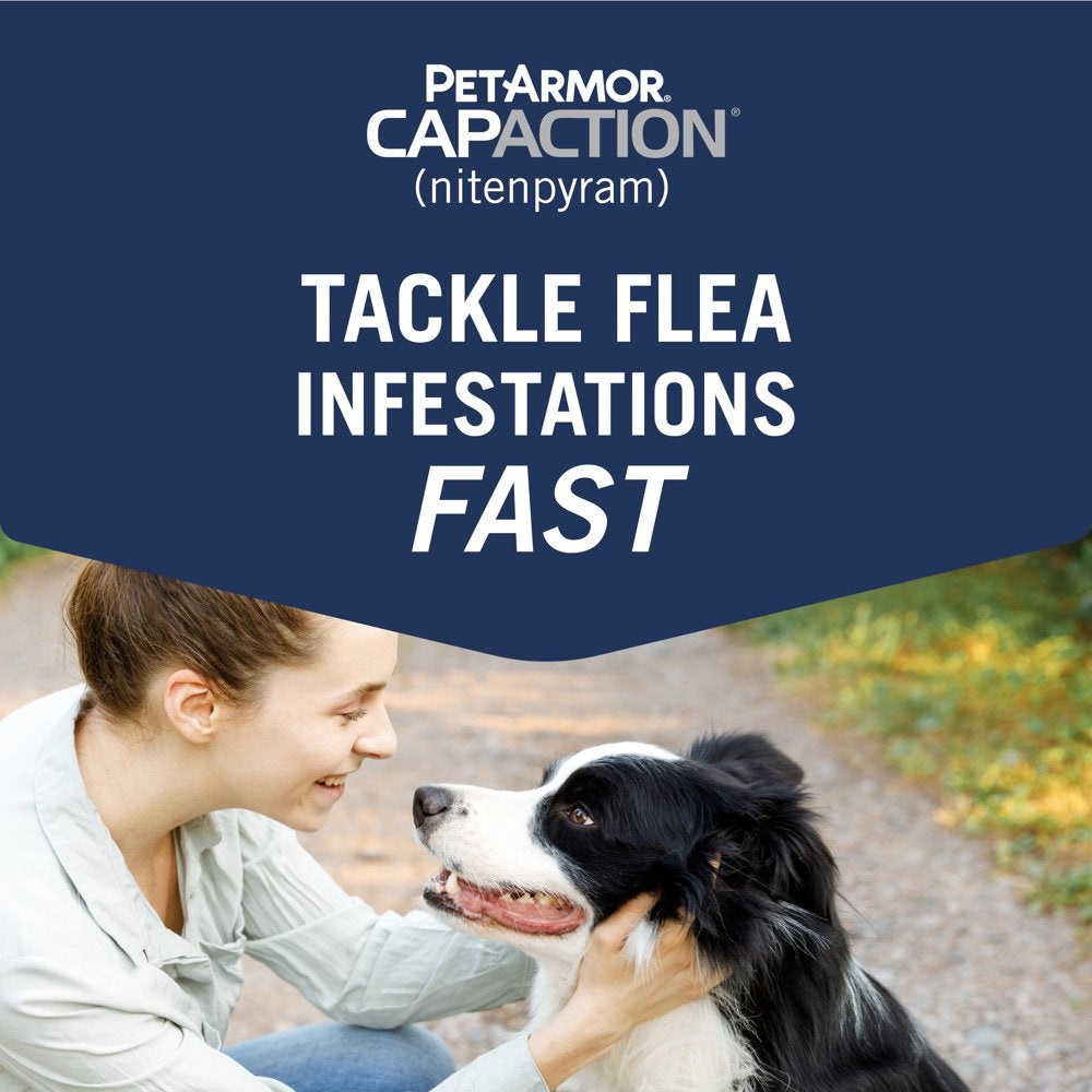 Petarmor  Fast-Acting Oral Flea Treatment for Medium and Large Dogs 25.1-125 Lbs, 6 Doses, 57 Mg