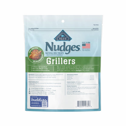 Nudges Grillers Natural Dog Treats, Chicken, 16Oz Bag