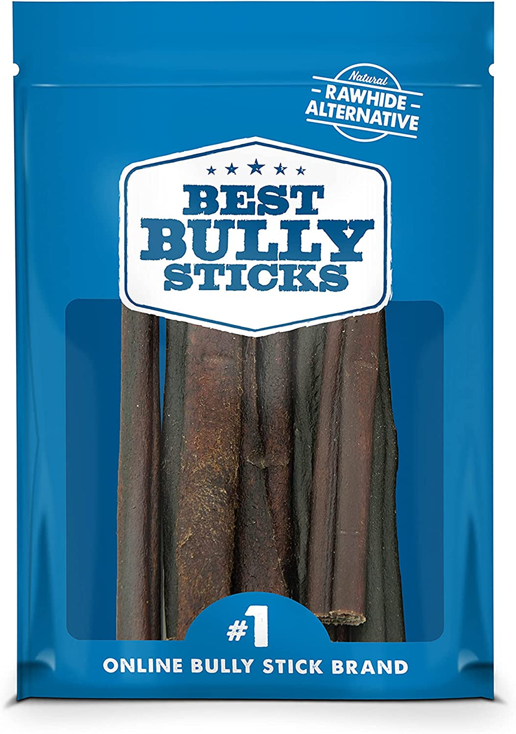 All Natural Dog Chews - 6 Inch Beef Collagen Sticks - USA Baked & Packed - Highly Digestible, Limited Ingredient, Rawhide Alternative Dog Chew - 5 Pack