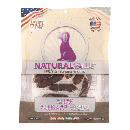 Natural Value Treats 14Oz-Duck Sausages