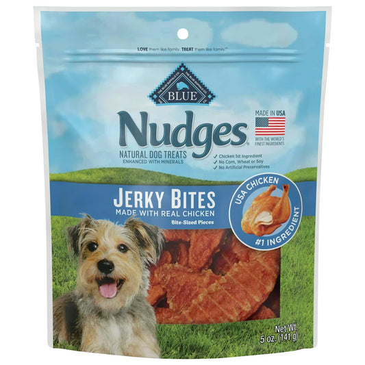 Nudges Jerky Bites Natural Dog Treats Chicken Bags