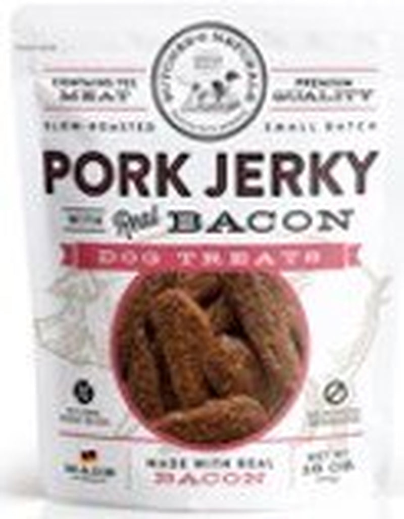 Butcher’S Naturals Dry Pork & Bacon Jerky Treats for Dogs, 16 Oz