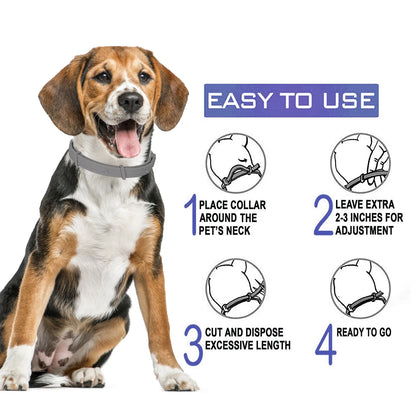 SEISSO Dogs Mosquitoe Repellent Collar Pet Antiparasitic anti Flea Tick Collar for Small Large Dog Cat Leash Retractabaccessorie