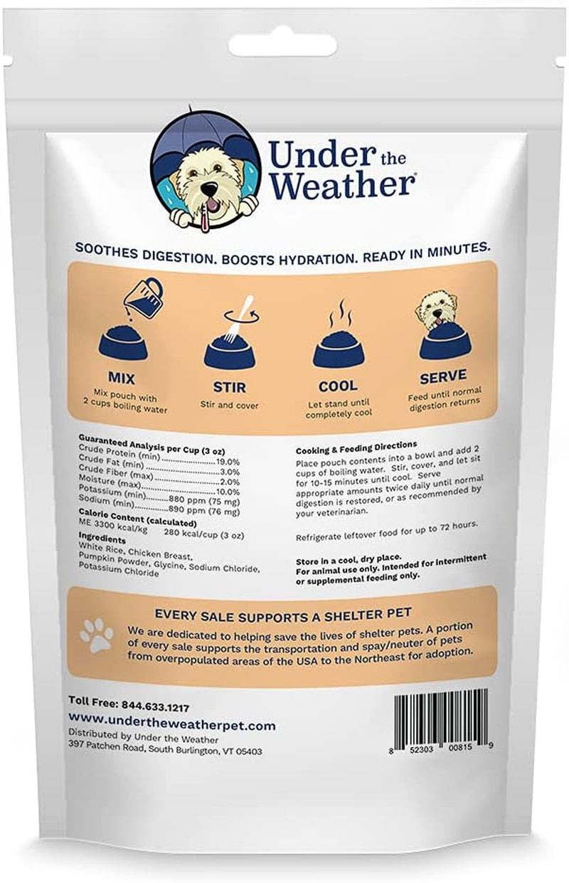 Easy to Digest Bland Diet for Sick Dogs - Always Be Ready - Contains Electrolytes - Gluten Free, All Natural, Freeze Dried 100% Human Grade Meats - Chicken, Rice & Pumpkin