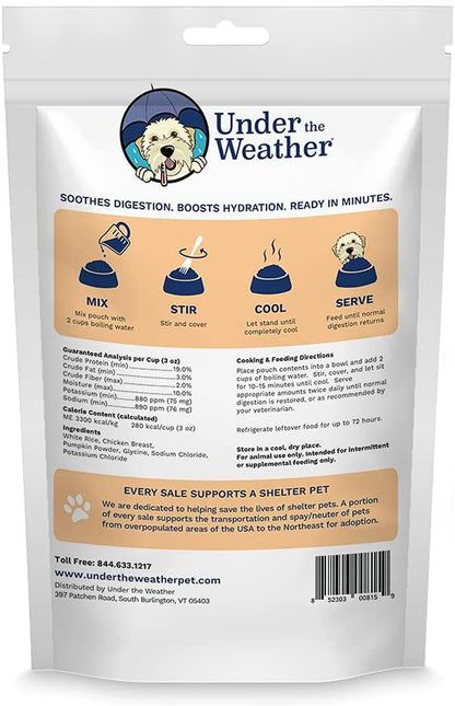 Easy to Digest Bland Diet for Sick Dogs - Always Be Ready - Contains Electrolytes - Gluten Free, All Natural, Freeze Dried 100% Human Grade Meats - Chicken, Rice & Pumpkin